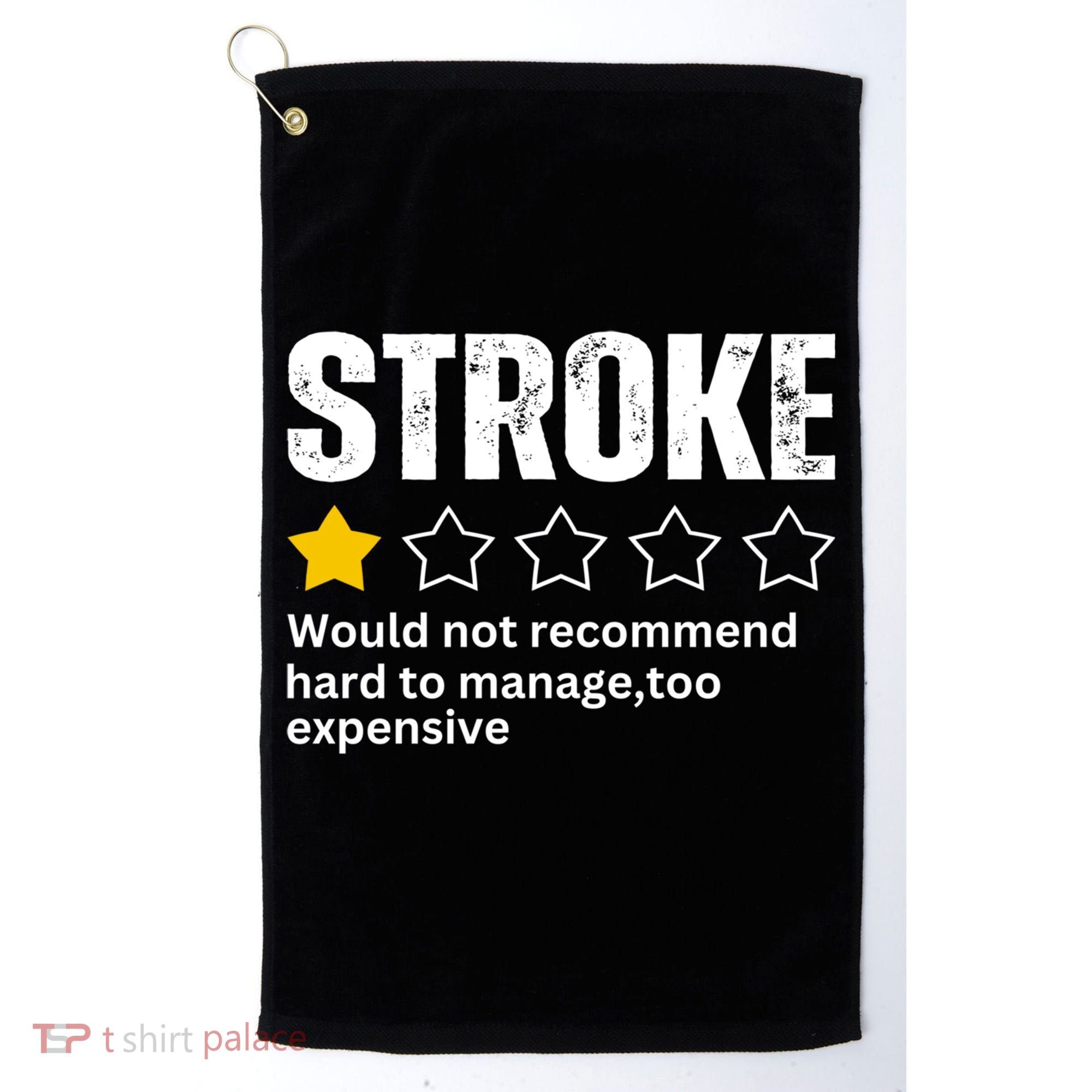 Stroke Survivor Heart Disease Warrior Fighter Cardiac Arrest Gift Golf Towel