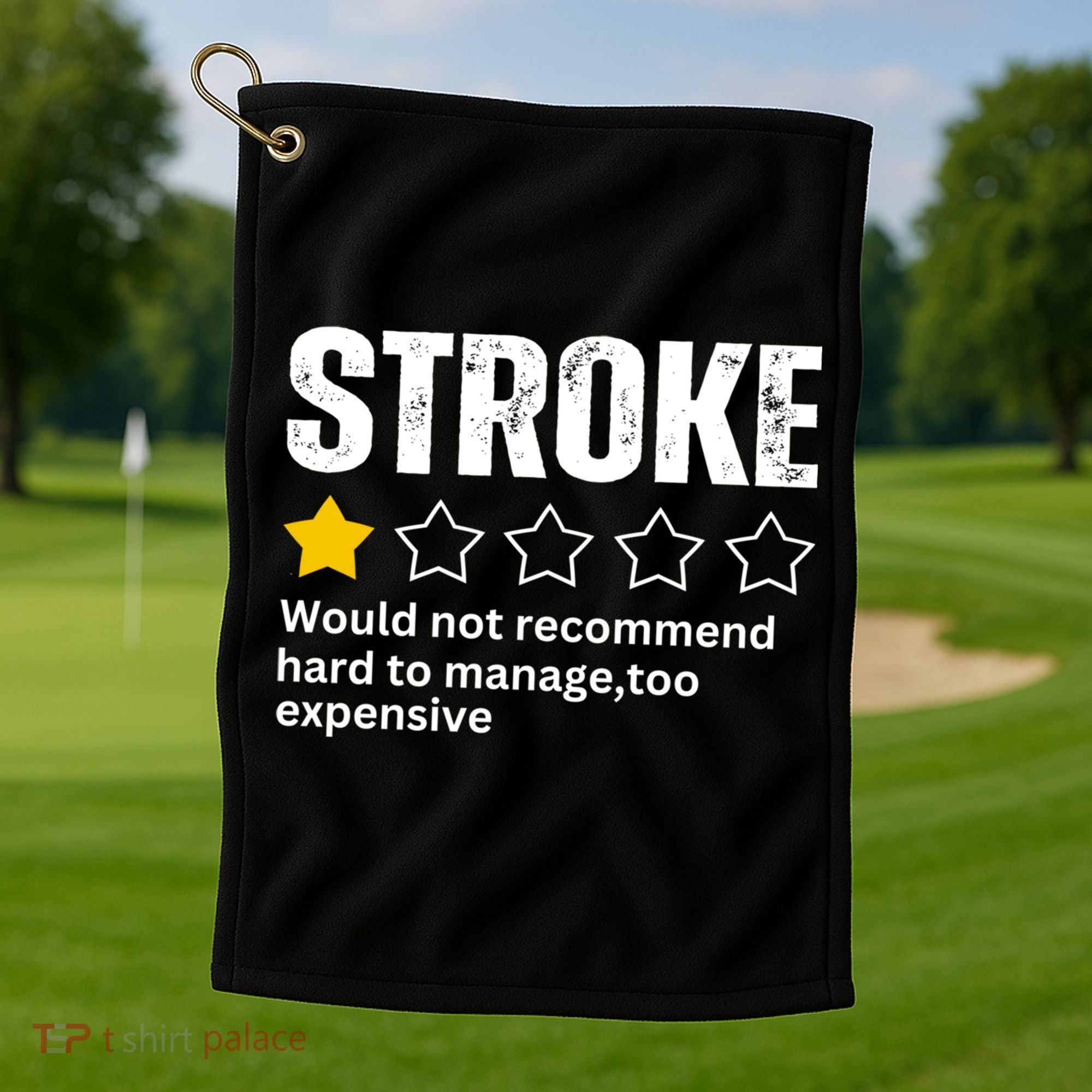 Stroke Survivor Heart Disease Warrior Fighter Cardiac Arrest Gift Golf Towel