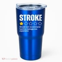 Stroke Survivor Heart Disease Warrior Fighter Cardiac Arrest Gift Tumbler thumb 0