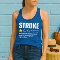 Stroke Survivor Heart Disease Warrior Fighter Cardiac Arrest Gift Women's Tank Top thumb 2