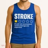 Stroke Survivor Heart Disease Warrior Fighter Cardiac Arrest Gift Tank Top thumb 3