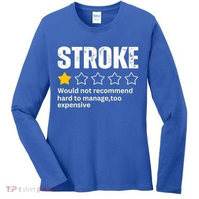 Stroke Survivor Heart Disease Warrior Fighter Cardiac Arrest Gift Women's Long Sleeve Shirt