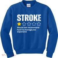 Stroke Survivor Heart Disease Warrior Fighter Cardiac Arrest Gift Kids Sweatshirt thumb 0