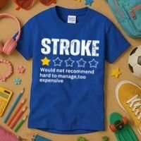 Stroke Survivor Heart Disease Warrior Fighter Cardiac Arrest Gift Kids T-Shirt thumb 3