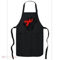 Stop Stigma Hiv Aids Awareness Month Handprint Red Ribbon Apron thumb 0