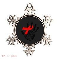 Stop Stigma Hiv Aids Awareness Month Handprint Red Ribbon Ornament thumb 0