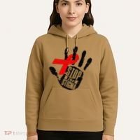 Stop Stigma Hiv Aids Awareness Month Handprint Red Ribbon Hoodie thumb 5