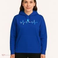 Skiing Ski Heartbeat Gift For Skiers Gift Hoodie thumb 5