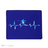 Skiing Ski Heartbeat Gift For Skiers Gift Mousepad thumb 0