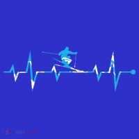 Skiing Ski Heartbeat Gift For Skiers Gift Visor thumb 3