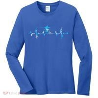Skiing Ski Heartbeat Gift For Skiers Gift Women's Long Sleeve Shirt thumb 0