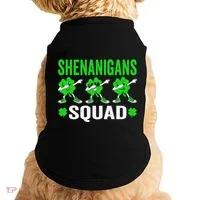 Shenanigans Squad Happy st patrick green shamrocks Doggie Tank thumb 0