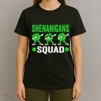 Shenanigans Squad Happy st patrick green shamrocks T-Shirt thumb 4