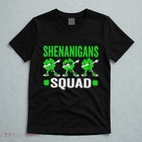 Shenanigans Squad Happy st patrick green shamrocks T-Shirt thumb 5