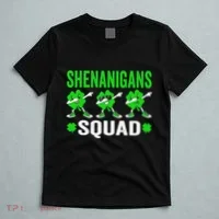 Shenanigans Squad Happy st patrick green shamrocks T-Shirt thumb 5