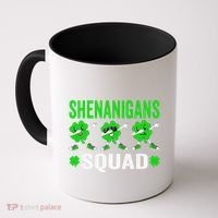 Shenanigans Squad Happy st patrick green shamrocks Coffee Mug thumb 0