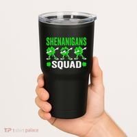 Shenanigans Squad Happy st patrick green shamrocks Tumbler thumb 2