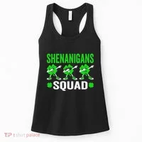 Shenanigans Squad Happy st patrick green shamrocks Women's Tank Top thumb 0