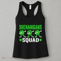 Shenanigans Squad Happy st patrick green shamrocks Women's Tank Top thumb 3