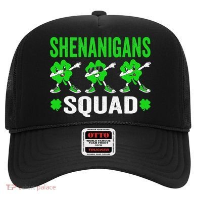 Shenanigans Squad Happy st patrick green shamrocks Hat