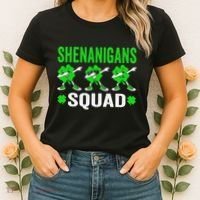 Shenanigans Squad Happy st patrick green shamrocks Women's T-Shirt thumb 2