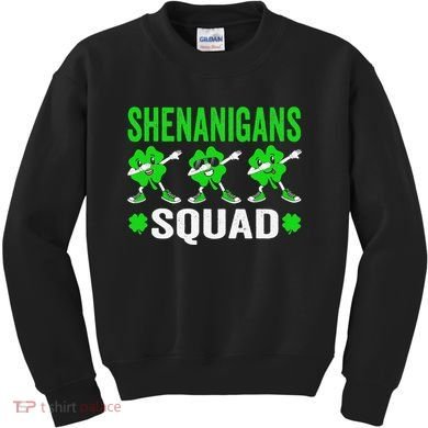 Shenanigans Squad Happy st patrick green shamrocks Kids Sweatshirt