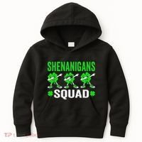 Shenanigans Squad Happy st patrick green shamrocks Kids Hoodie thumb 0