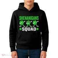 Shenanigans Squad Happy st patrick green shamrocks Kids Hoodie thumb 4