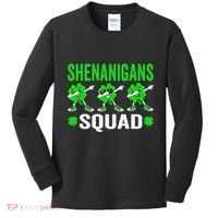 Shenanigans Squad Happy st patrick green shamrocks Kids Long Sleeve Shirt thumb 0