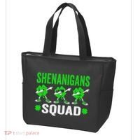 Shenanigans Squad Happy st patrick green shamrocks Tote Bag thumb 3