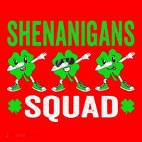 Shenanigans Squad Happy st patrick green shamrocks Santa Hat thumb 1