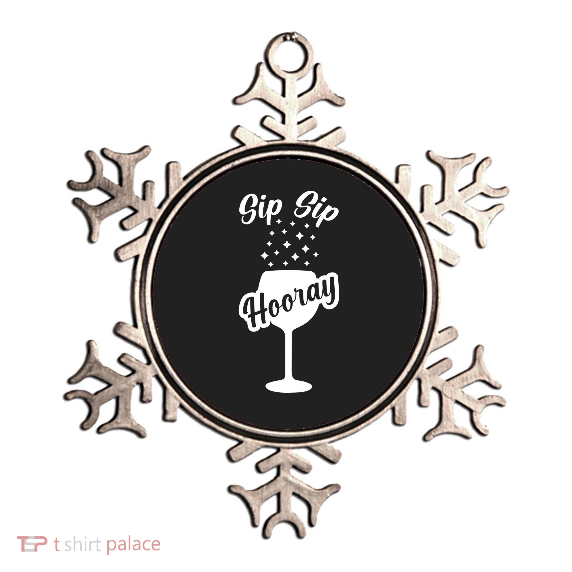 Sip Sip Hooray Bachelorette Gift Ornament