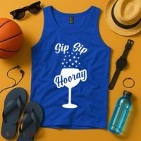 Sip Sip Hooray Bachelorette Gift Tank Top thumb 4