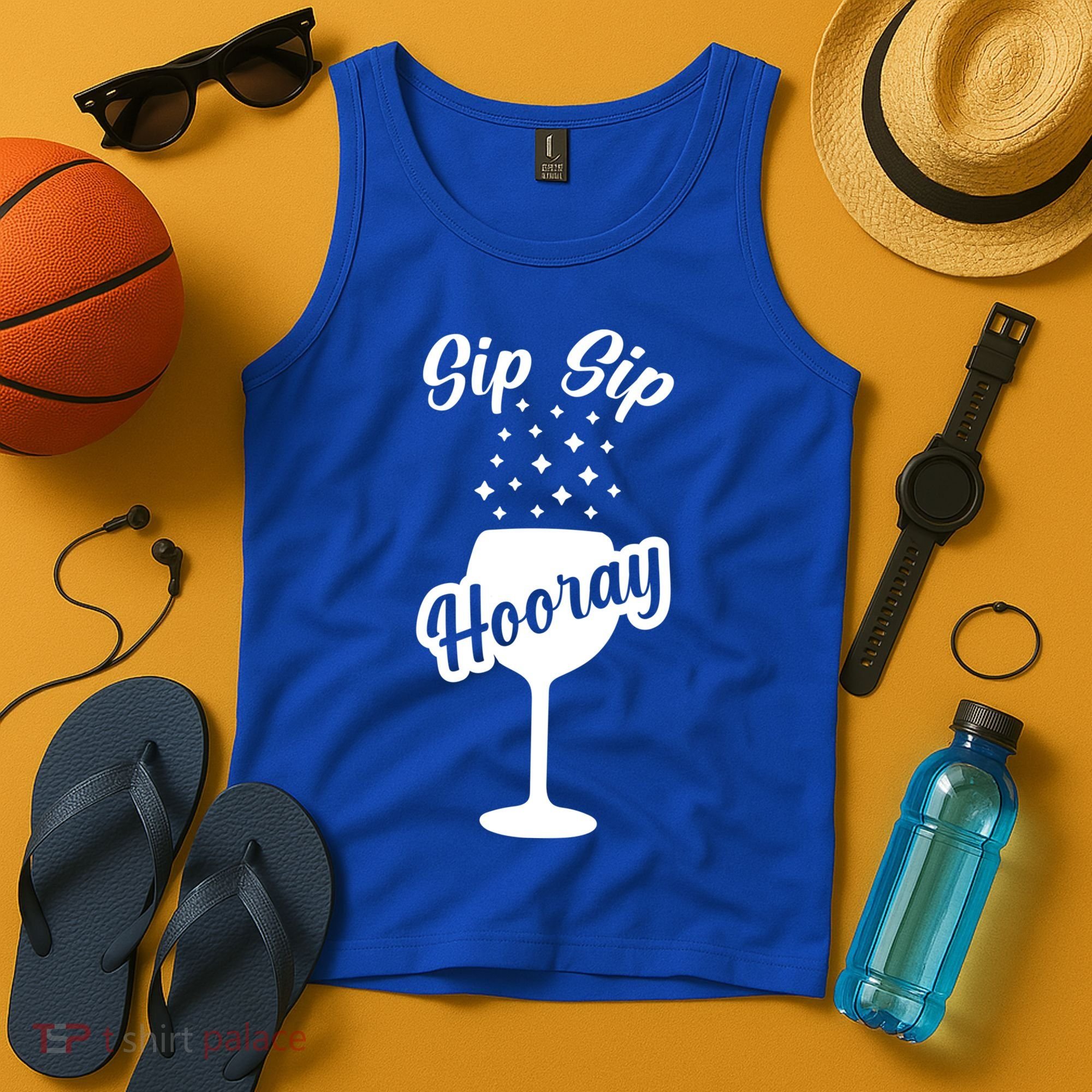 Sip Sip Hooray Bachelorette Gift Tank Top