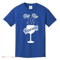 Sip Sip Hooray Bachelorette Gift Kids T-Shirt thumb 0