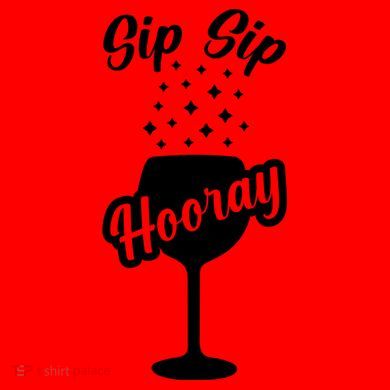 Sip Sip Hooray Bachelorette Gift Santa Hat