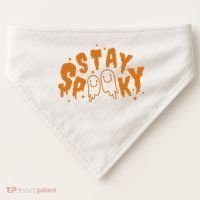Stay Spooky Halloween Festive USA-Made Doggie Bandana thumb 0