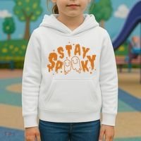 Stay Spooky Halloween Festive Kids Hoodie thumb 3