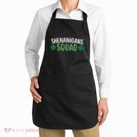 Shenanigans Squad happy st patrick green shamrocks Apron thumb 2