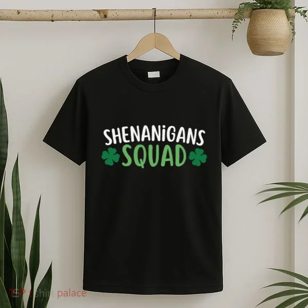 Shenanigans Squad happy st patrick green shamrocks T-Shirt