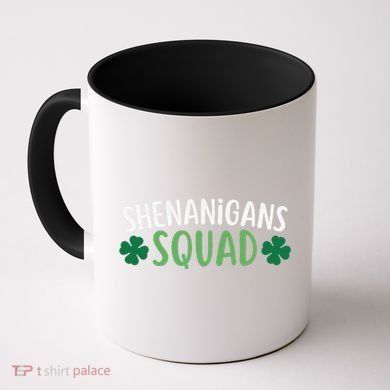 Shenanigans Squad happy st patrick green shamrocks Coffee Mug