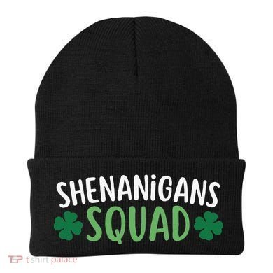 Shenanigans Squad happy st patrick green shamrocks Beanie