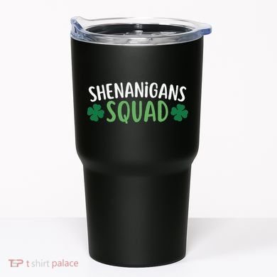 Shenanigans Squad happy st patrick green shamrocks Tumbler