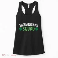 Shenanigans Squad happy st patrick green shamrocks Women's Tank Top thumb 0