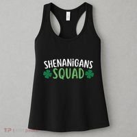 Shenanigans Squad happy st patrick green shamrocks Women's Tank Top thumb 3