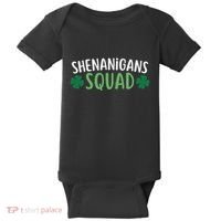 Shenanigans Squad happy st patrick green shamrocks Baby Bodysuit thumb 0