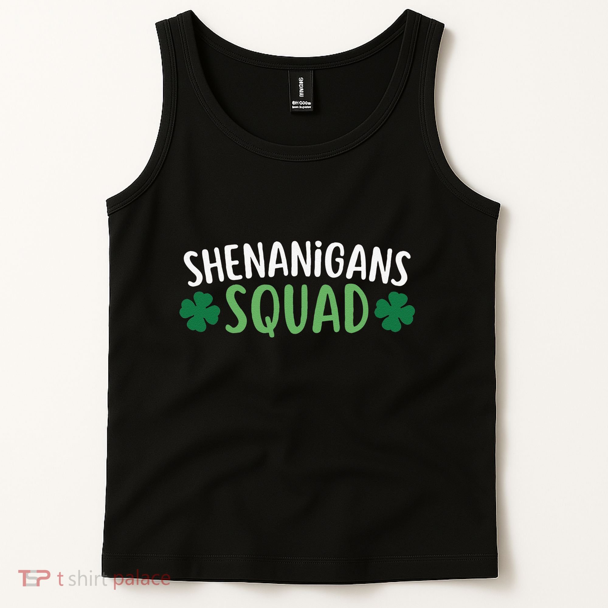Shenanigans Squad happy st patrick green shamrocks Tank Top