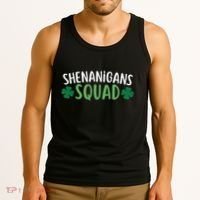 Shenanigans Squad happy st patrick green shamrocks Tank Top thumb 3