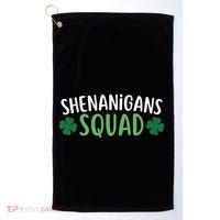 Shenanigans Squad happy st patrick green shamrocks Golf Towel thumb 0