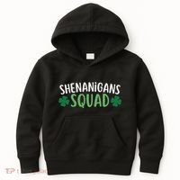Shenanigans Squad happy st patrick green shamrocks Kids Hoodie thumb 0